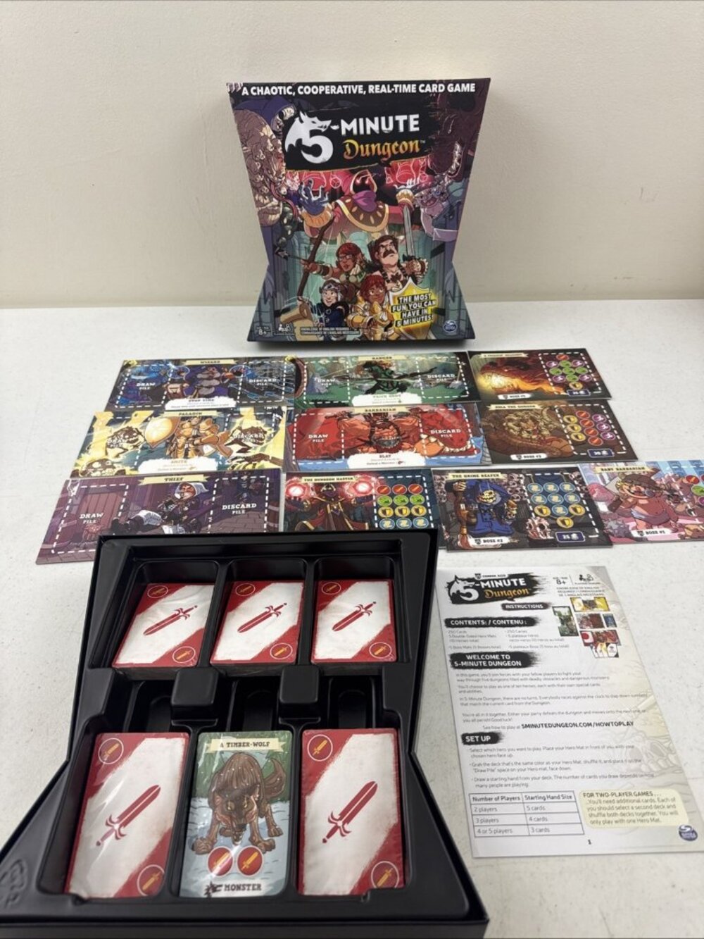 5 Minute Dungeon Spin Master Games Board Card Game Complete Sealed Cards